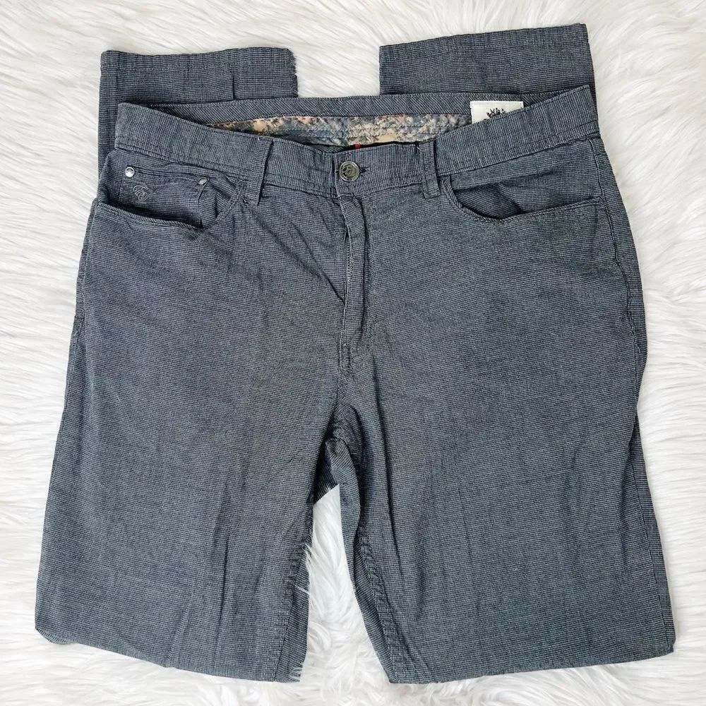 English Laundry Brixton Straight Leg Pants Grey and Black Size 34